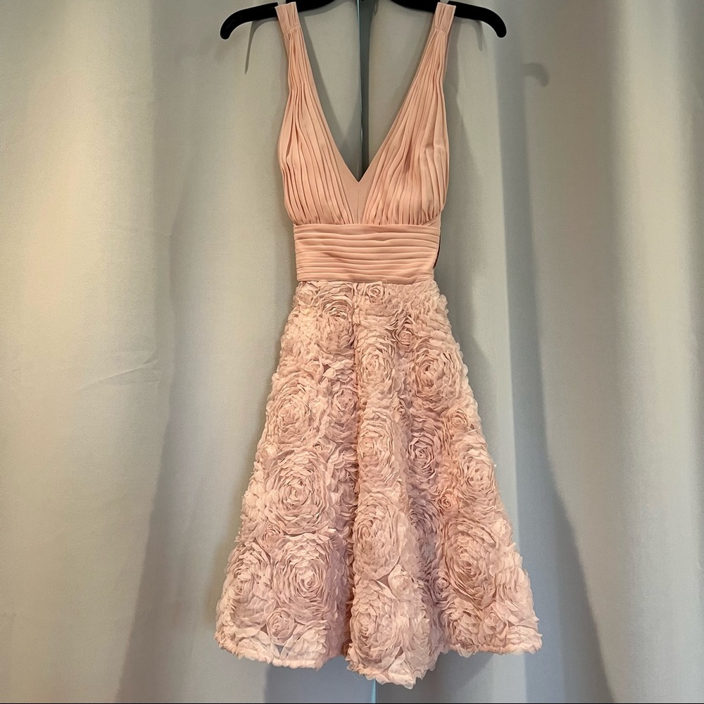 Aidan by Aidan Mattox Sweet Flower Dress in Blush Size 6 NWT